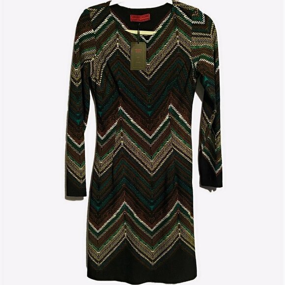 NWT MELISSA MASSE SIZE SMALL DESIGNER DRESS LONG SLEEVED "MADE TO MEASUR… - Picture 2 of 9